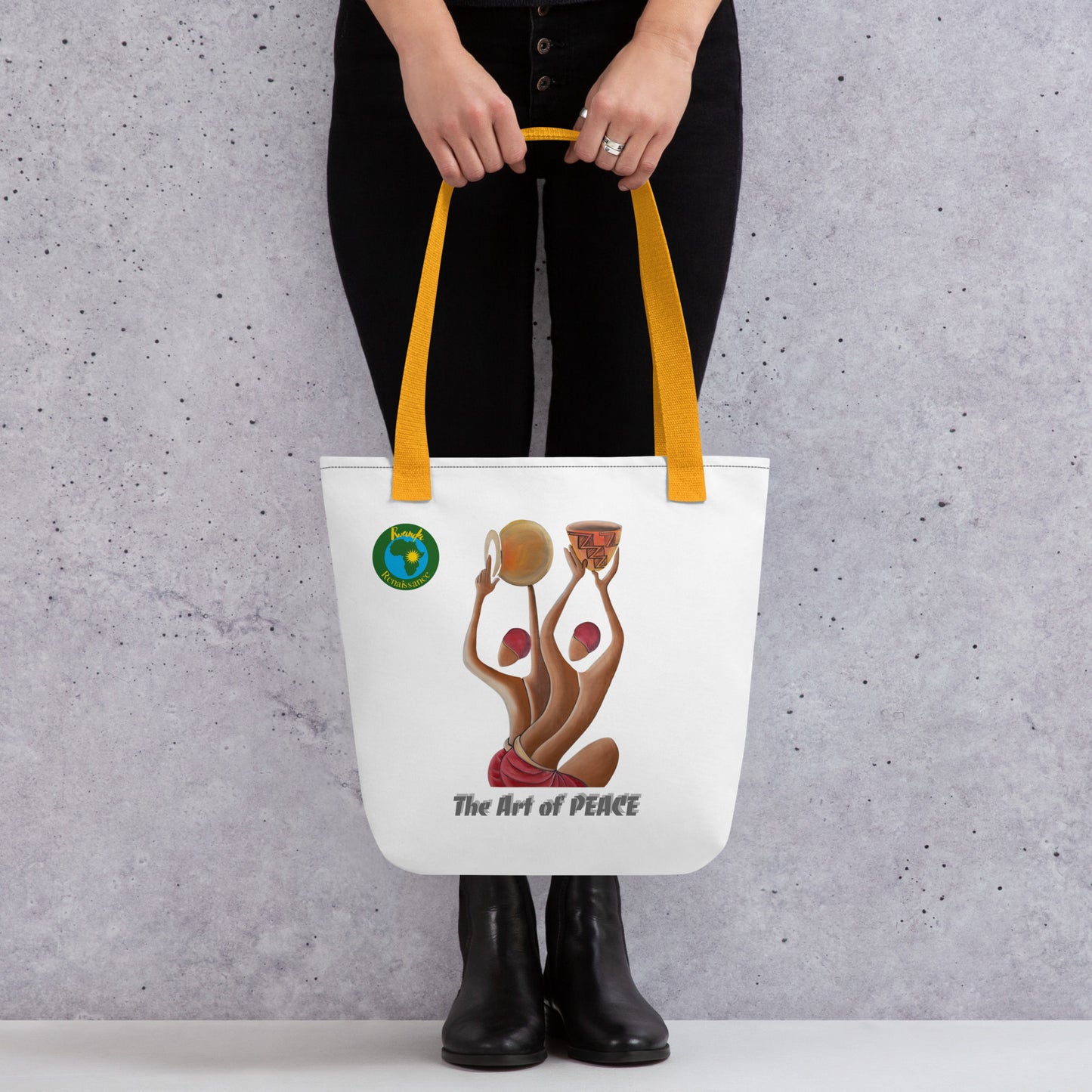 RwandaRenaissance Tote Bag - Peace and Unity - Pot Makers