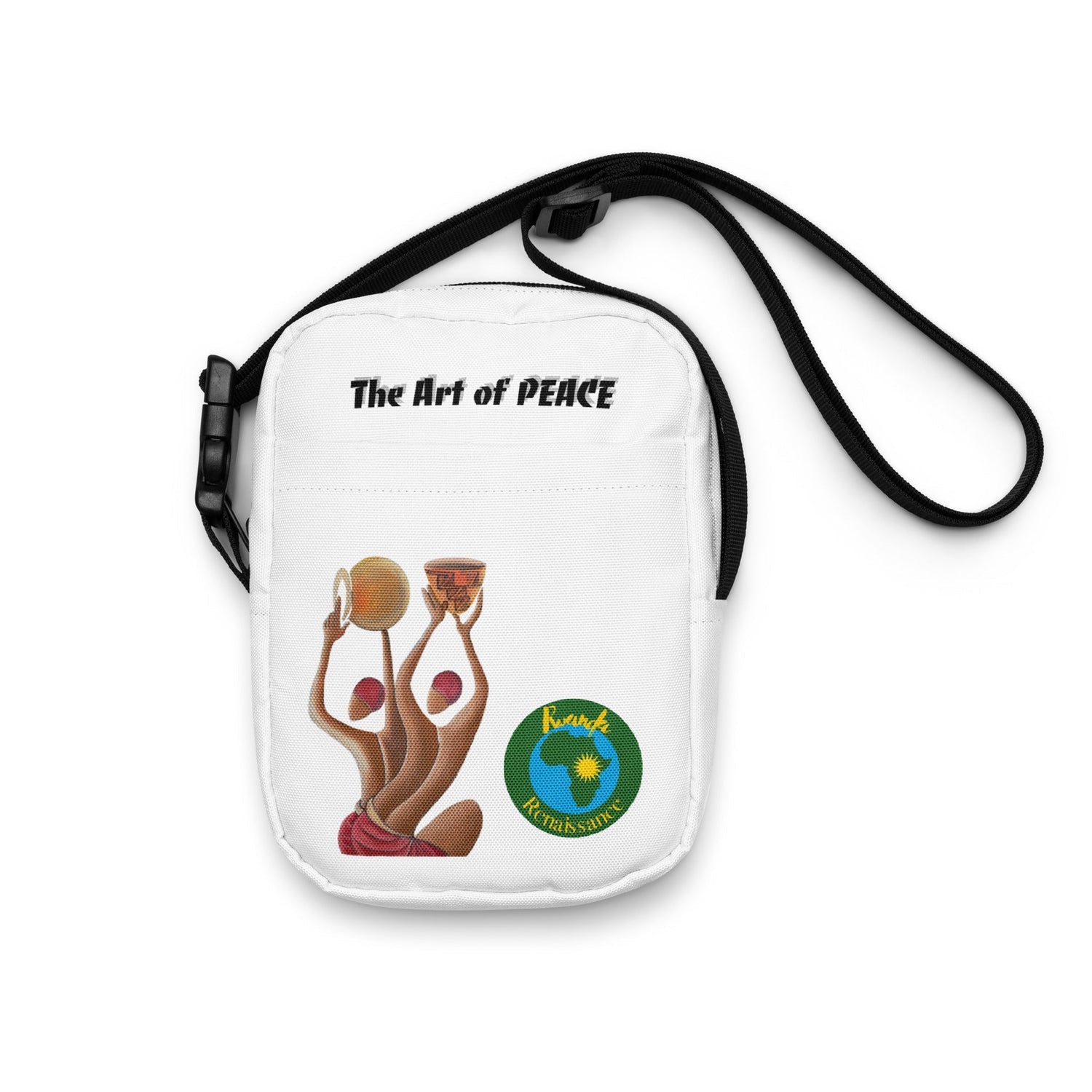 RwandaRenaissance Crossbody Bag - Unity and Peace - Pot Makers From an original oil painting by Diodey. Exclusive to RwandaRenaissance