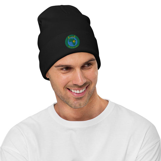 RwandaRenaissance Embroidered Beanie | Logo in Black