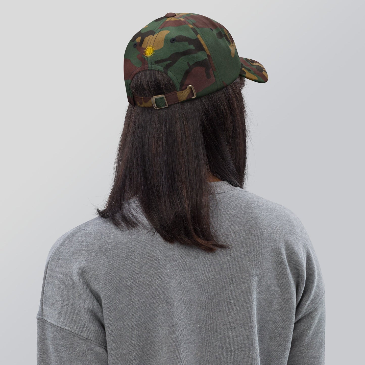 RwandaRenaissance Embroidered Logo Baseball Cap - Multiple Colors in Green Camo by Rwanda Renaissance