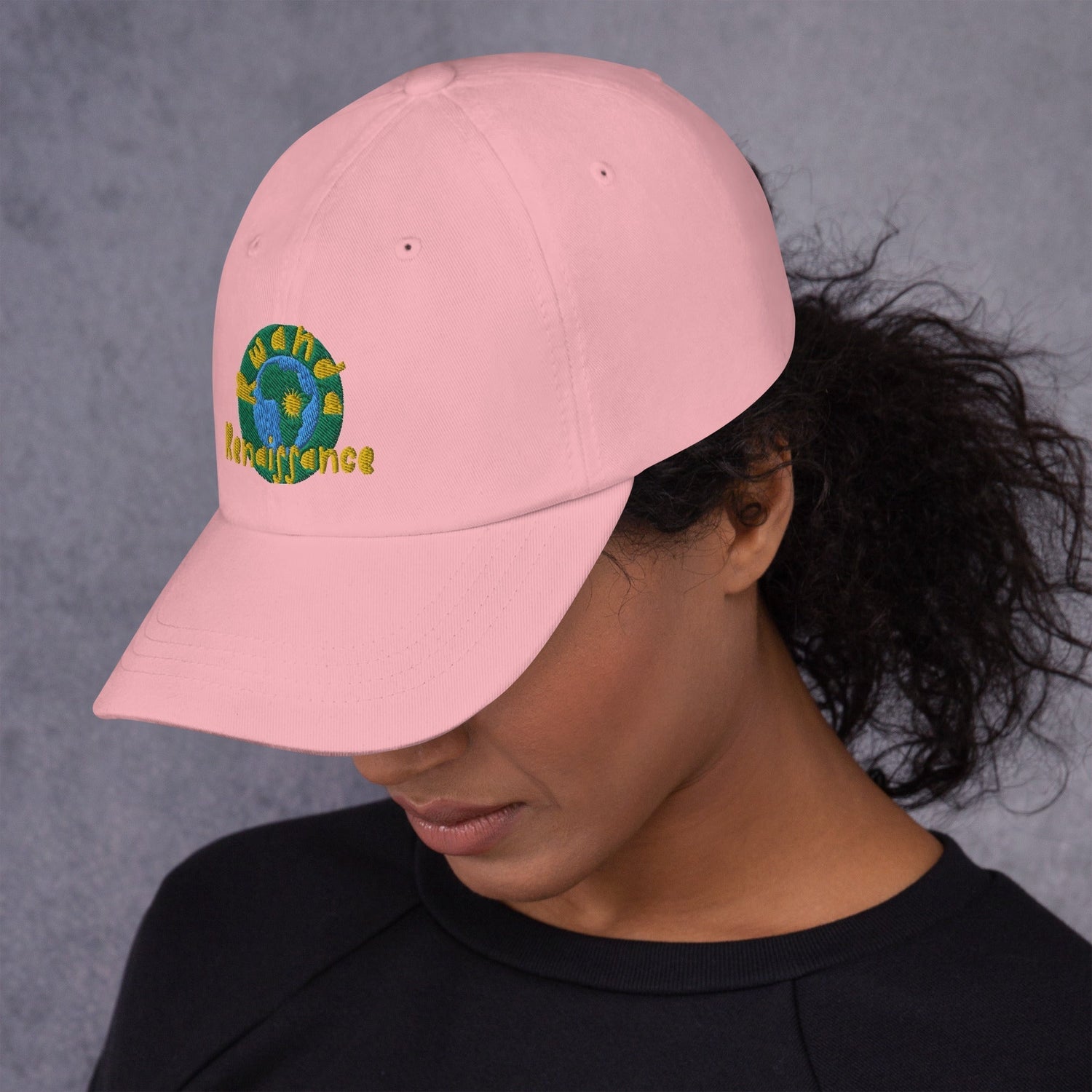 RwandaRenaissance Embroidered Logo Baseball Cap - Multiple Colors in Pink by Rwanda Renaissance