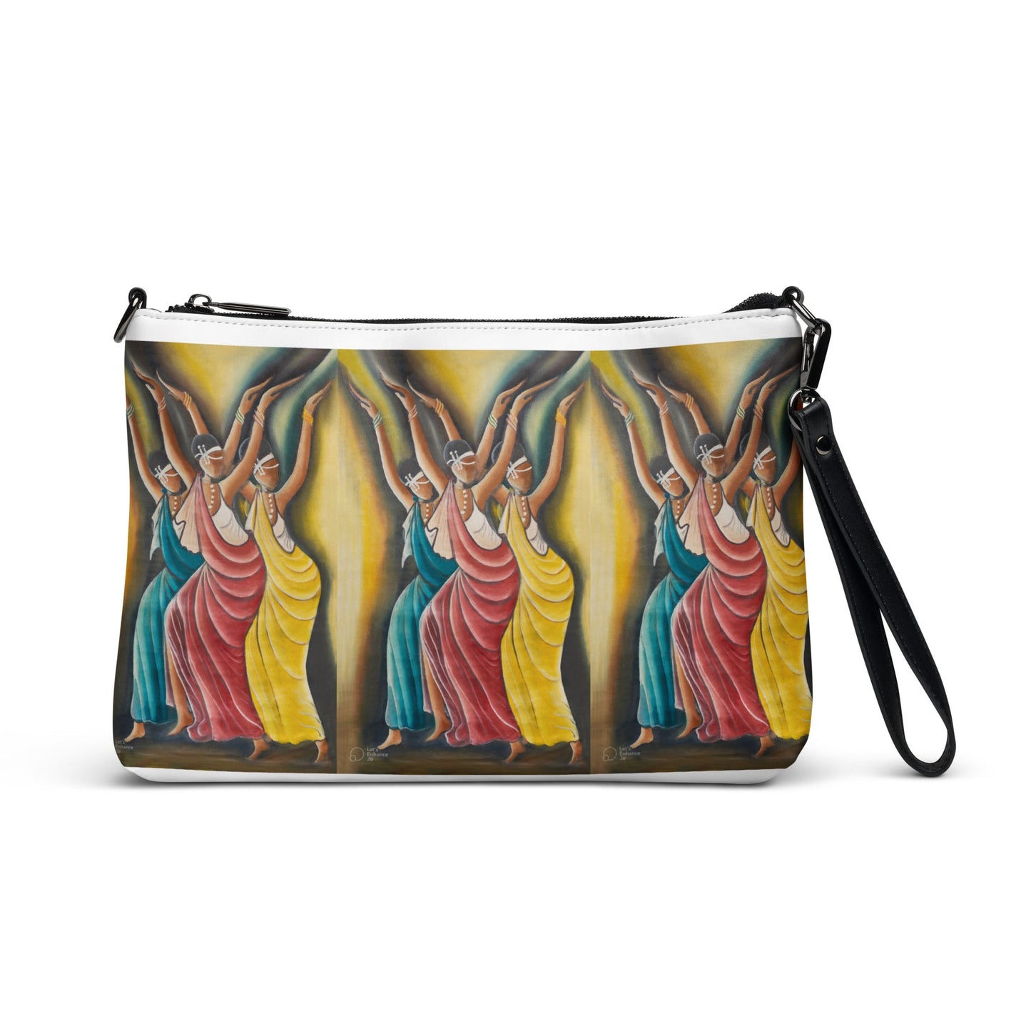 RwandaRenaissance Faux Leather Crossbody Bag - Amaraba Dancers