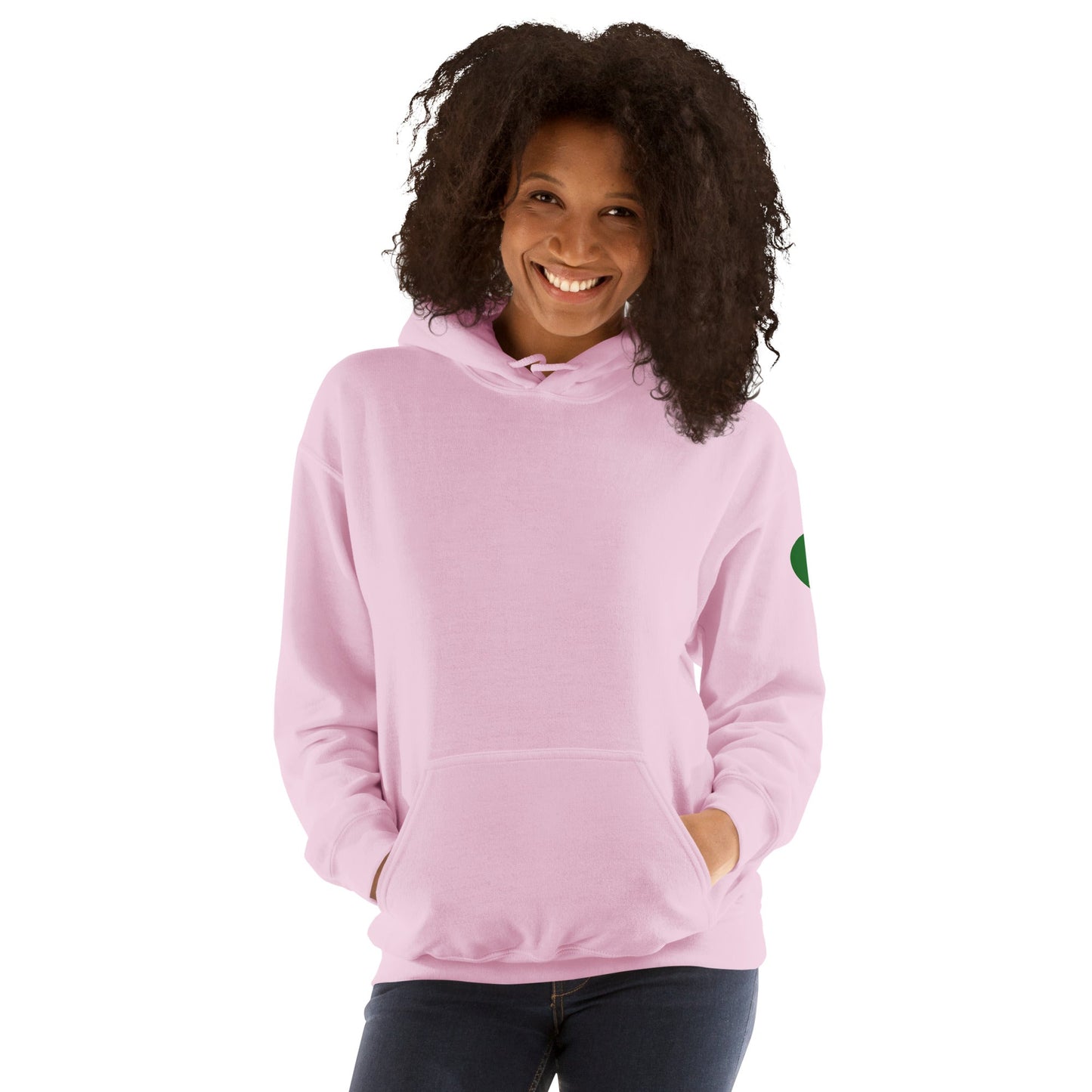 RwandaRenaissance Hoodie - Unity and Peace - Pot Makers | Back Artwork in Light Pink