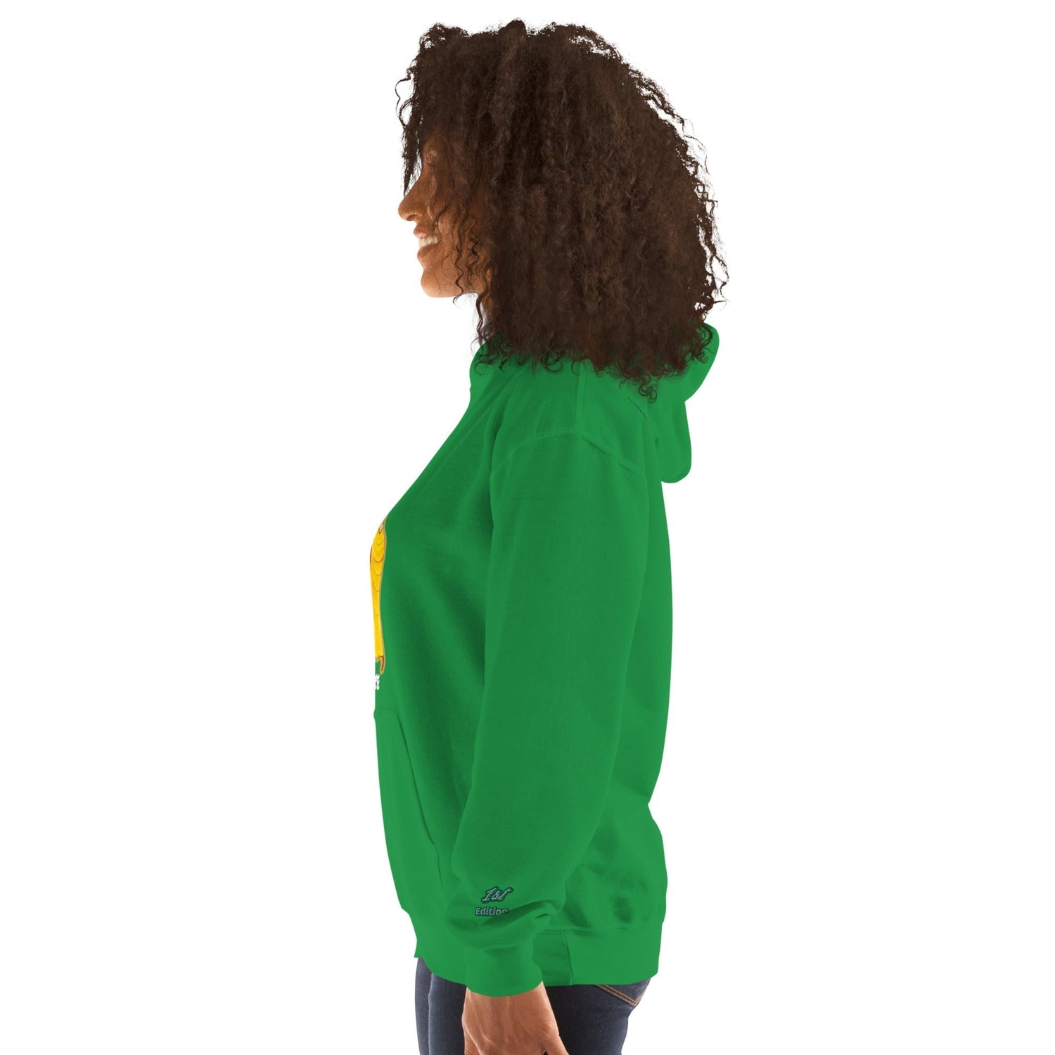 RwandaRenaissance Limited First Edition Hoodie | Amaraba Dance | Embroidered Sleeve & Neckline Logo in Irish Green