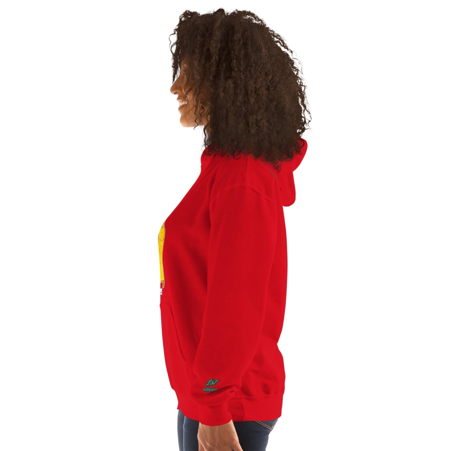 RwandaRenaissance Limited First Edition Hoodie | Amaraba Dance | Embroidered Sleeve & Neckline Logo in Red