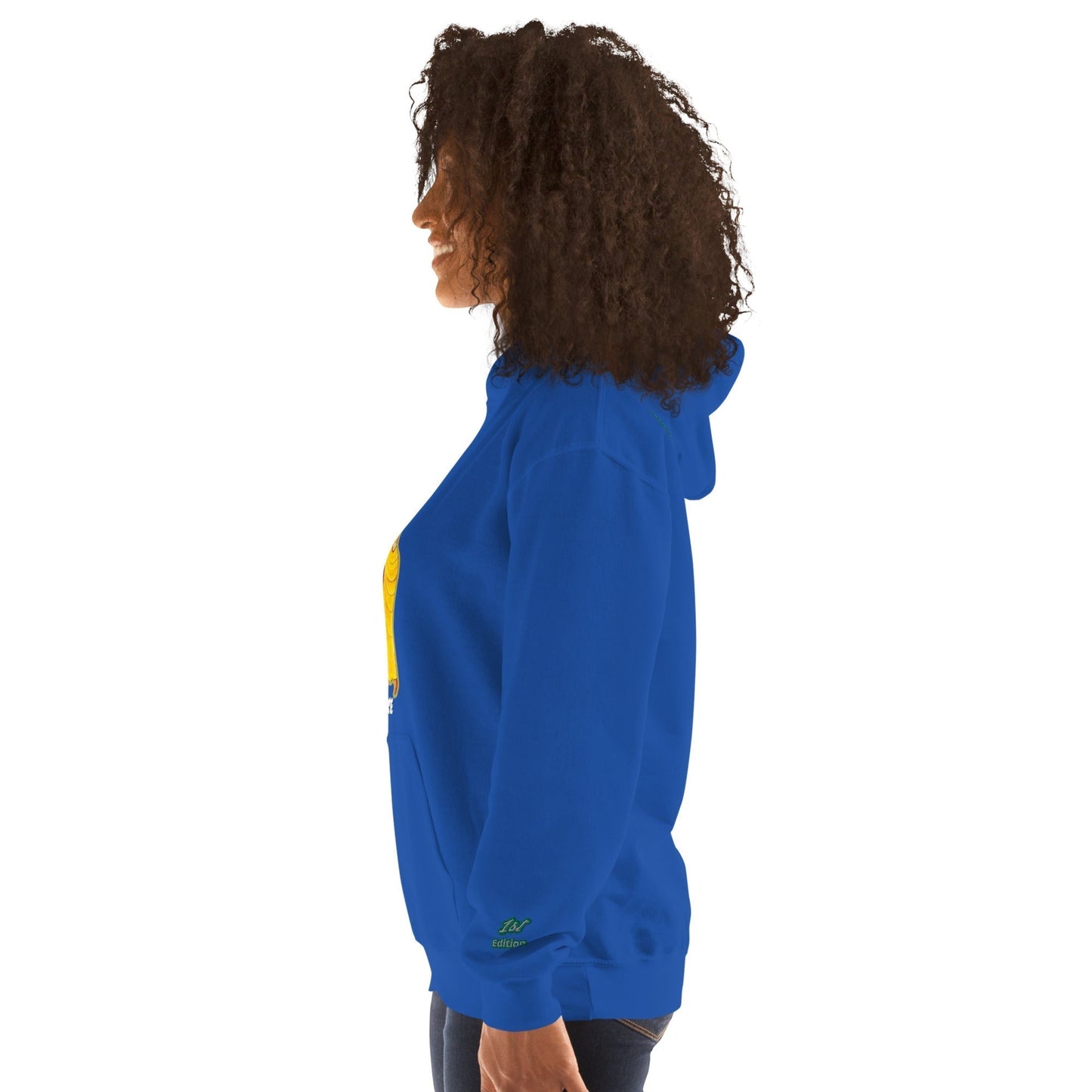 RwandaRenaissance Limited First Edition Hoodie | Amaraba Dance | Embroidered Sleeve & Neckline Logo in Royal