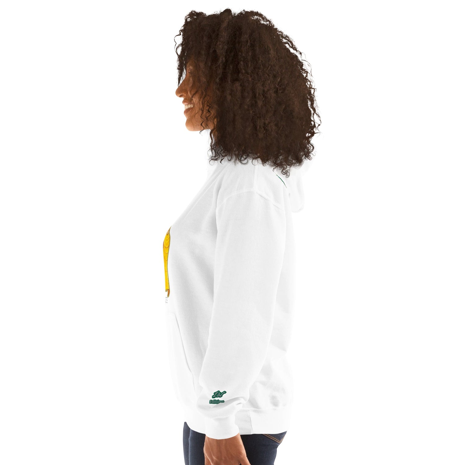 RwandaRenaissance Limited First Edition Hoodie | Amaraba Dance | Embroidered Sleeve & Neckline Logo in White