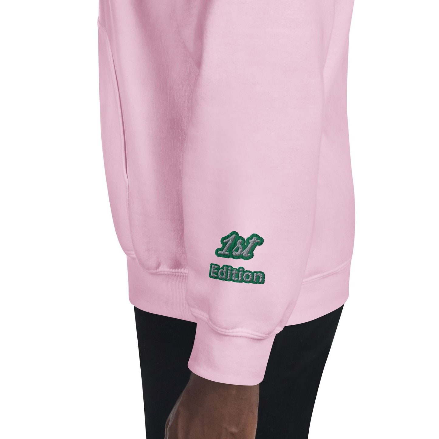 RwandaRenaissance Limited-First Edition Hoodie | Pot Makers | Embroidered Sleeves & Back Logo in Light Pink