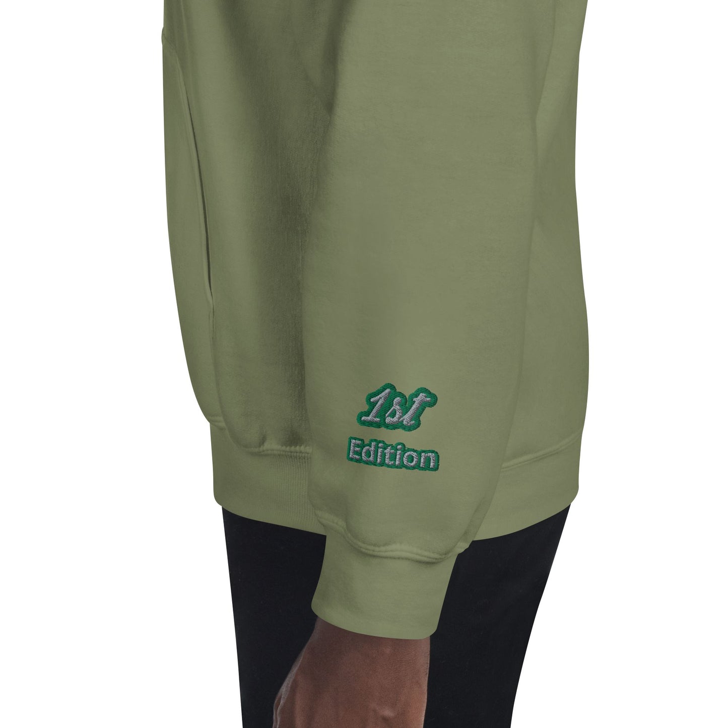 RwandaRenaissance Limited-First Edition Hoodie | Pot Makers | Embroidered Sleeves & Back Logo in Military Green