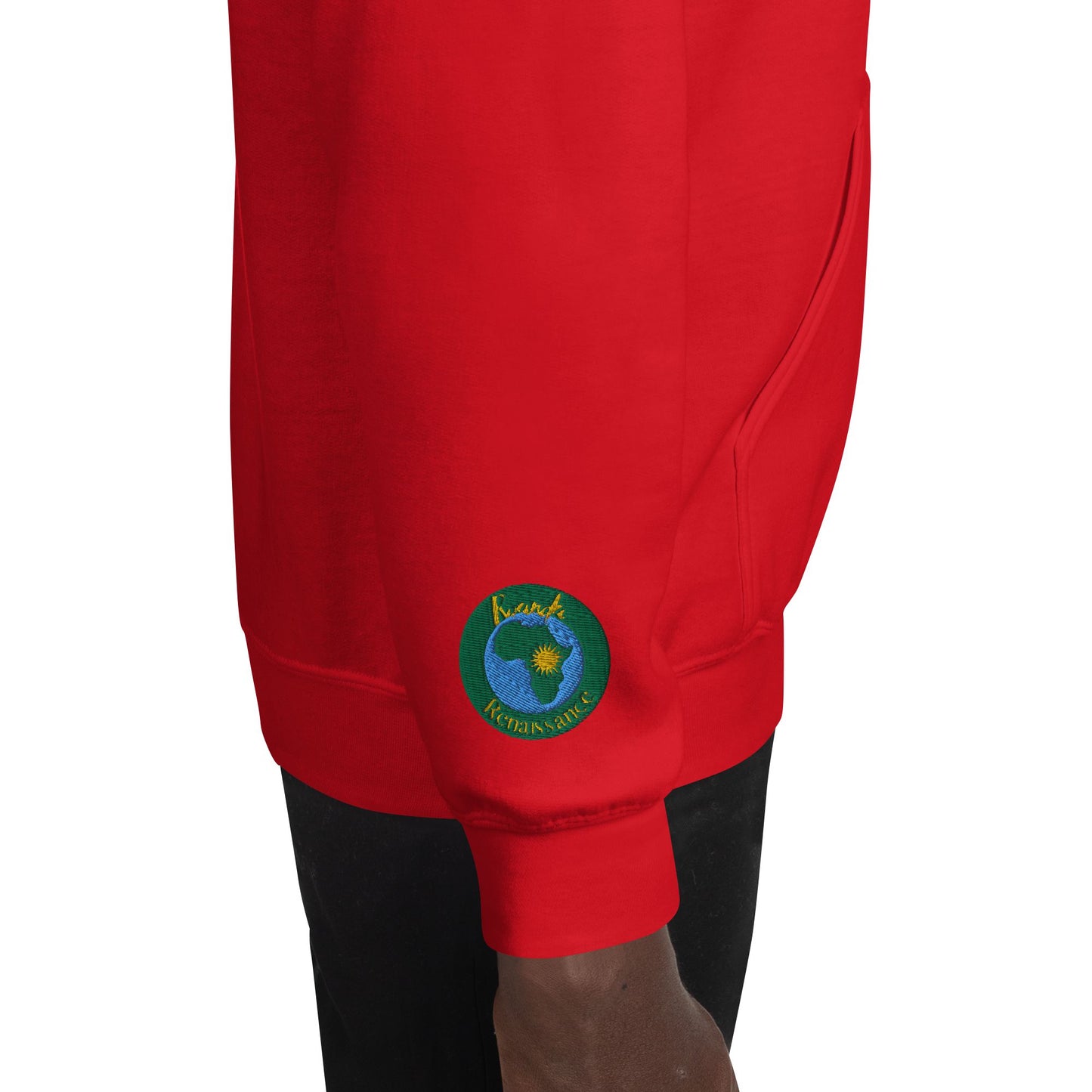 RwandaRenaissance Limited-First Edition Hoodie | Pot Makers | Embroidered Sleeves & Back Logo in Red