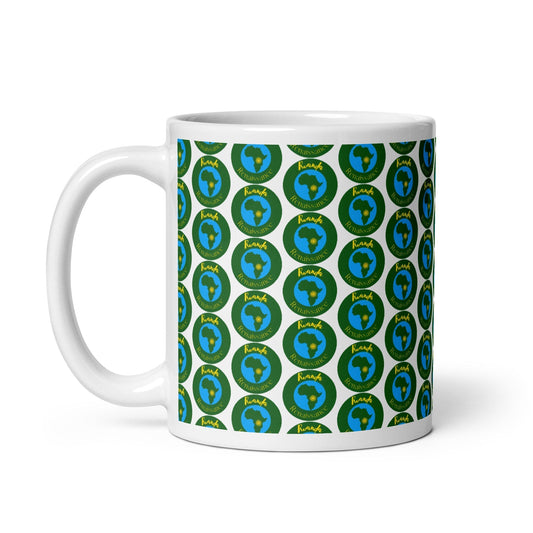 RwandaRenaissance Logo Mug - White Background. 11 oz