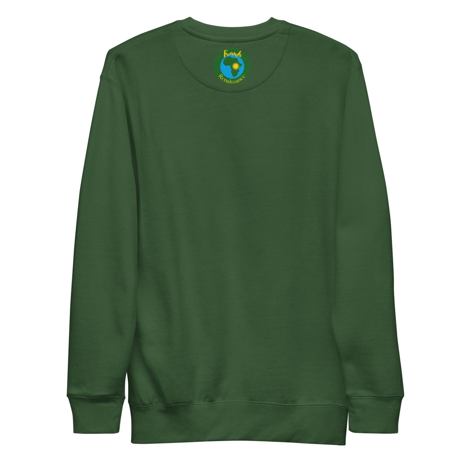 RwandaRenaissance Sweatshirt - Elegance in Motion - Amaraba Dance in Forest Green