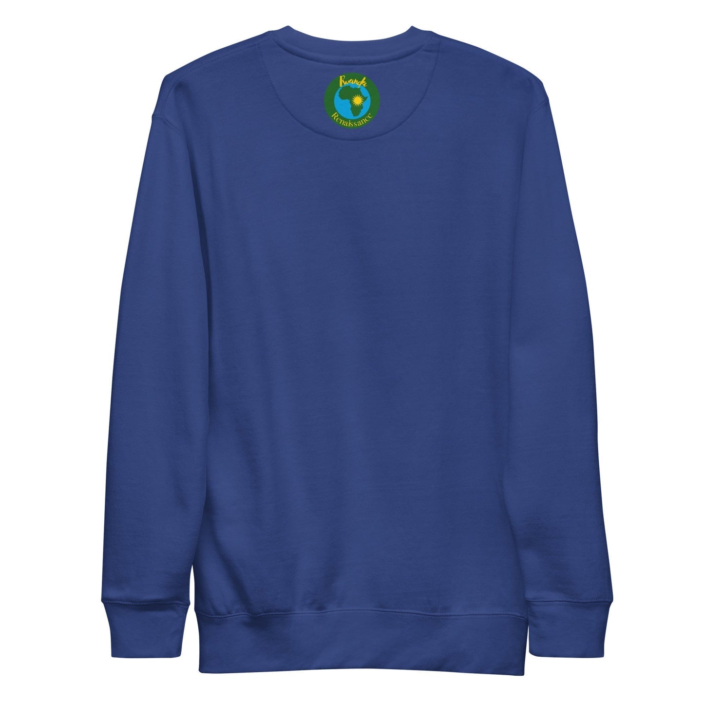 RwandaRenaissance Sweatshirt - Elegance in Motion - Amaraba Dance in Team Royal