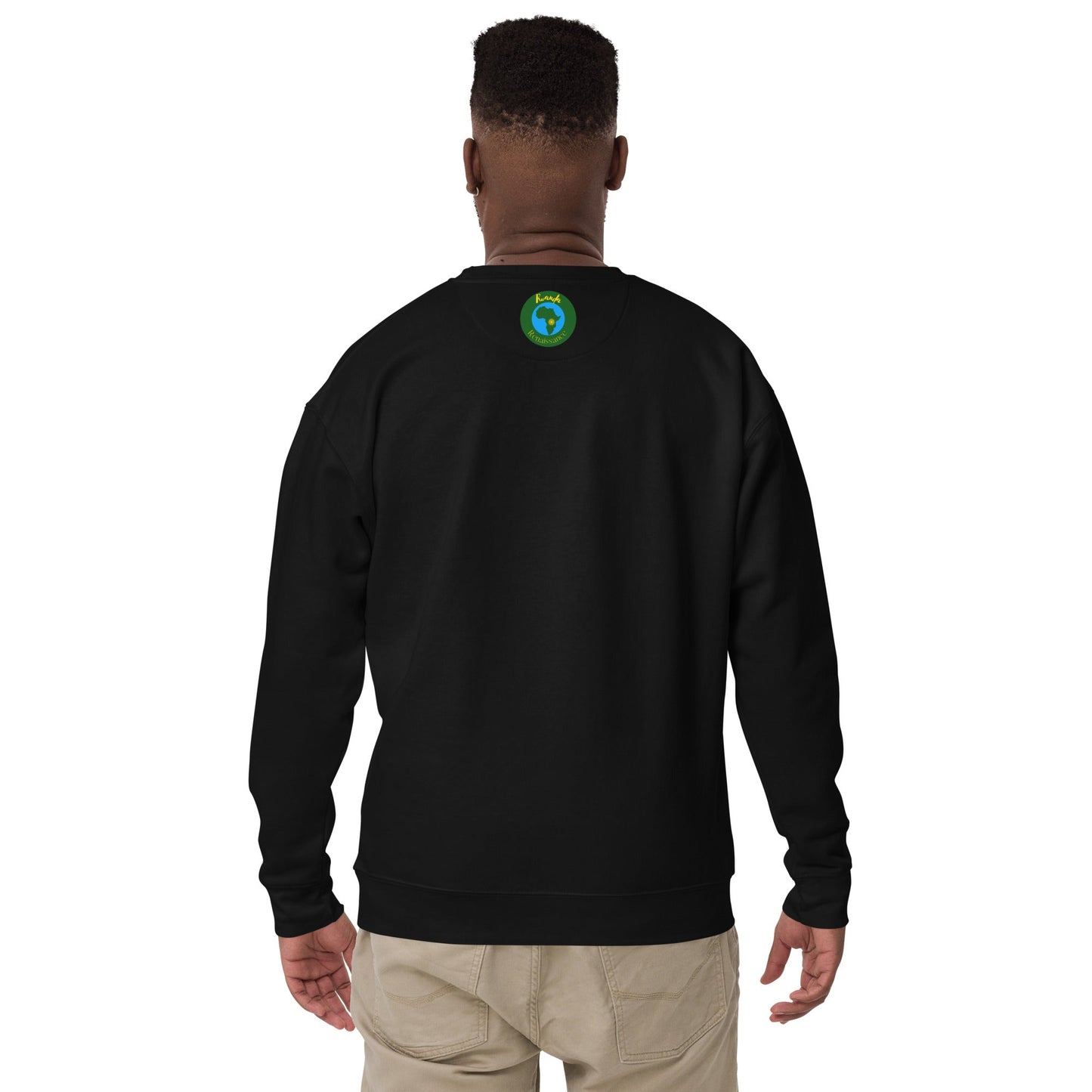 RwandaRenaissance Sweatshirt - Unity and Peace - Pot Makers in Black