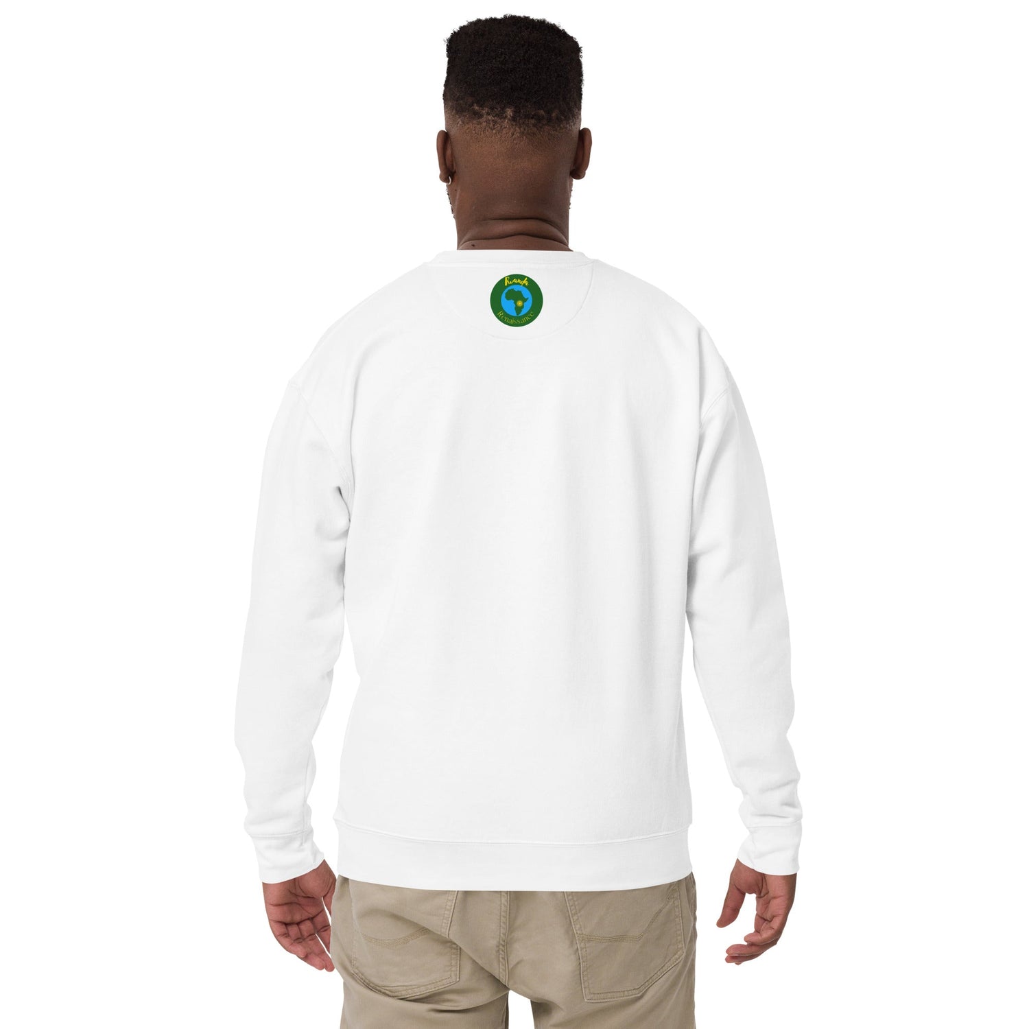 RwandaRenaissance Sweatshirt - Unity and Peace - Pot Makers in White